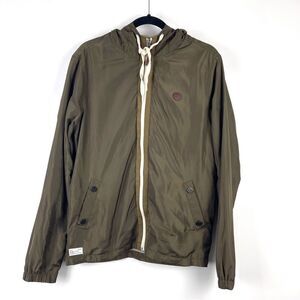 Marshall Artist Zip Up Hooded Windbreaker Jacket Size Small Men's